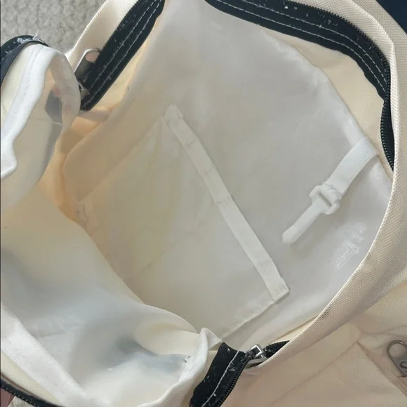 JanSport Classic Cream and Brown Backpack - Picture 4 of 5